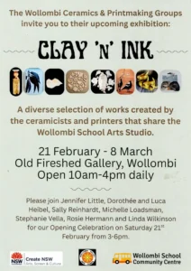 Clay 'n' Ink - Wollombi Art Exhibition